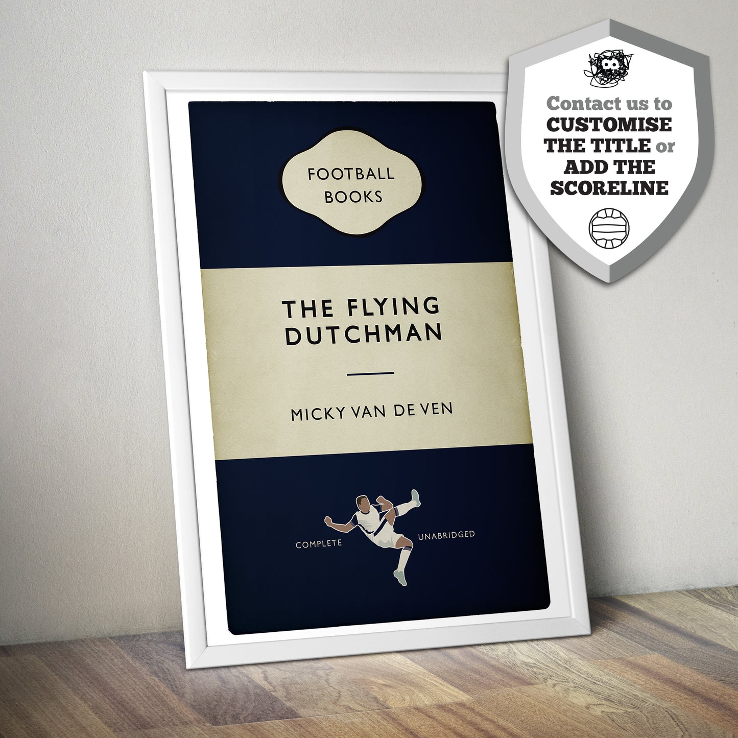 Micky van de Ven goal line clearance - Tottenham Hotspur 1 Man Utd 0 - Europa League Final 2025 - Classic Book Cover Print (Various Sizes)