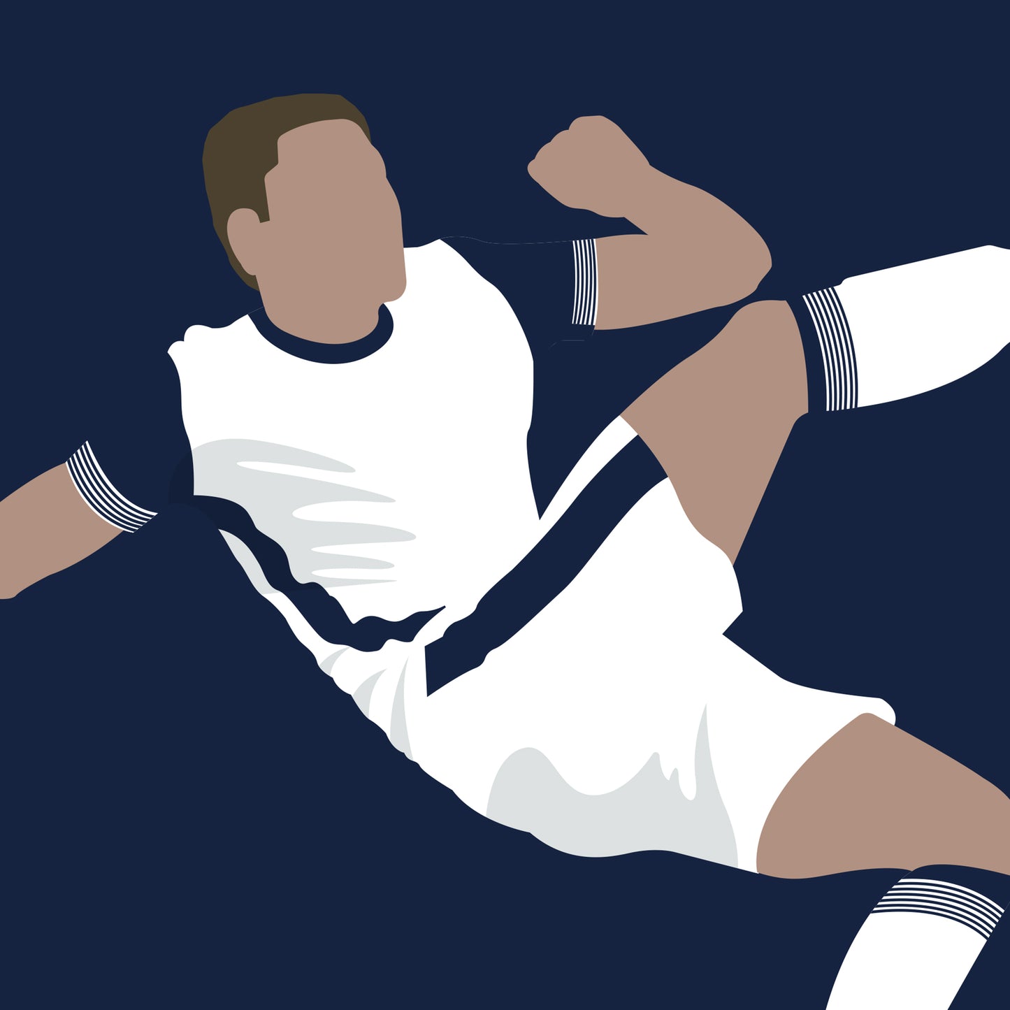 Micky van de Ven - The goal line clearance - Tottenham Hotspur 1 Man Utd 0 - Europa League Final 2025 - Minimal Print Design (Various Sizes)
