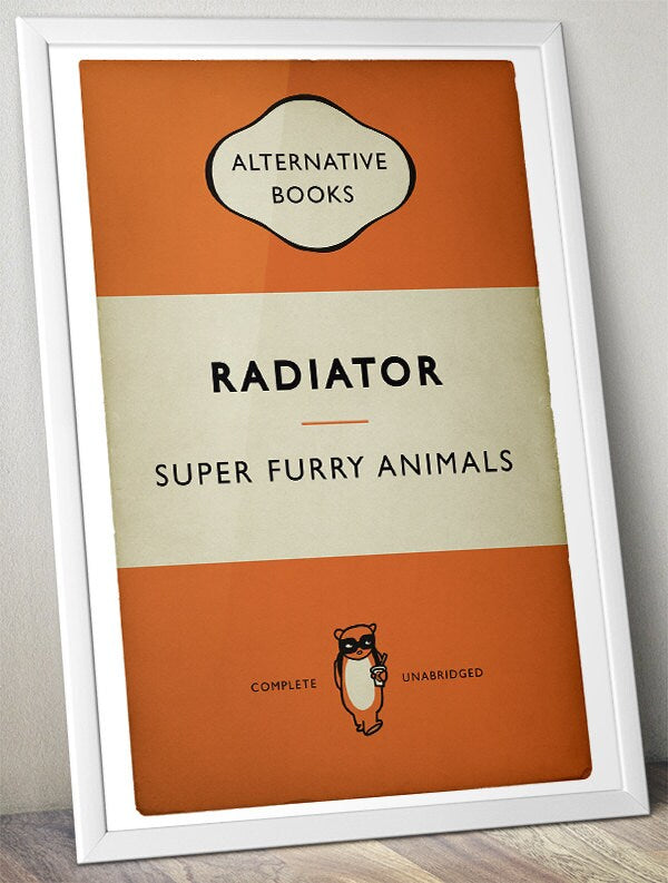 Super Furry Animals - Radiator - Alternative Book Cover Poster (Various Sizes)