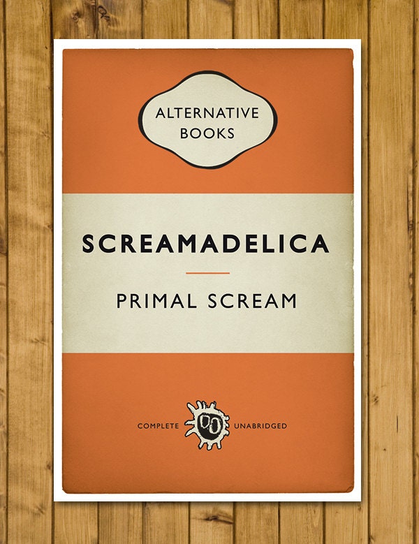 Primal Scream - Screamadelica - Alternative Book Cover Poster (Various Sizes)