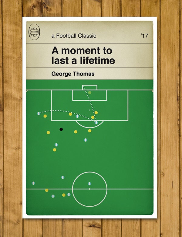 George Thomas goal for Coventry City v Oxford Utd in the EFL Trophy Final 2017 - Football Print - Classic Book Cover Poster (Various Sizes)