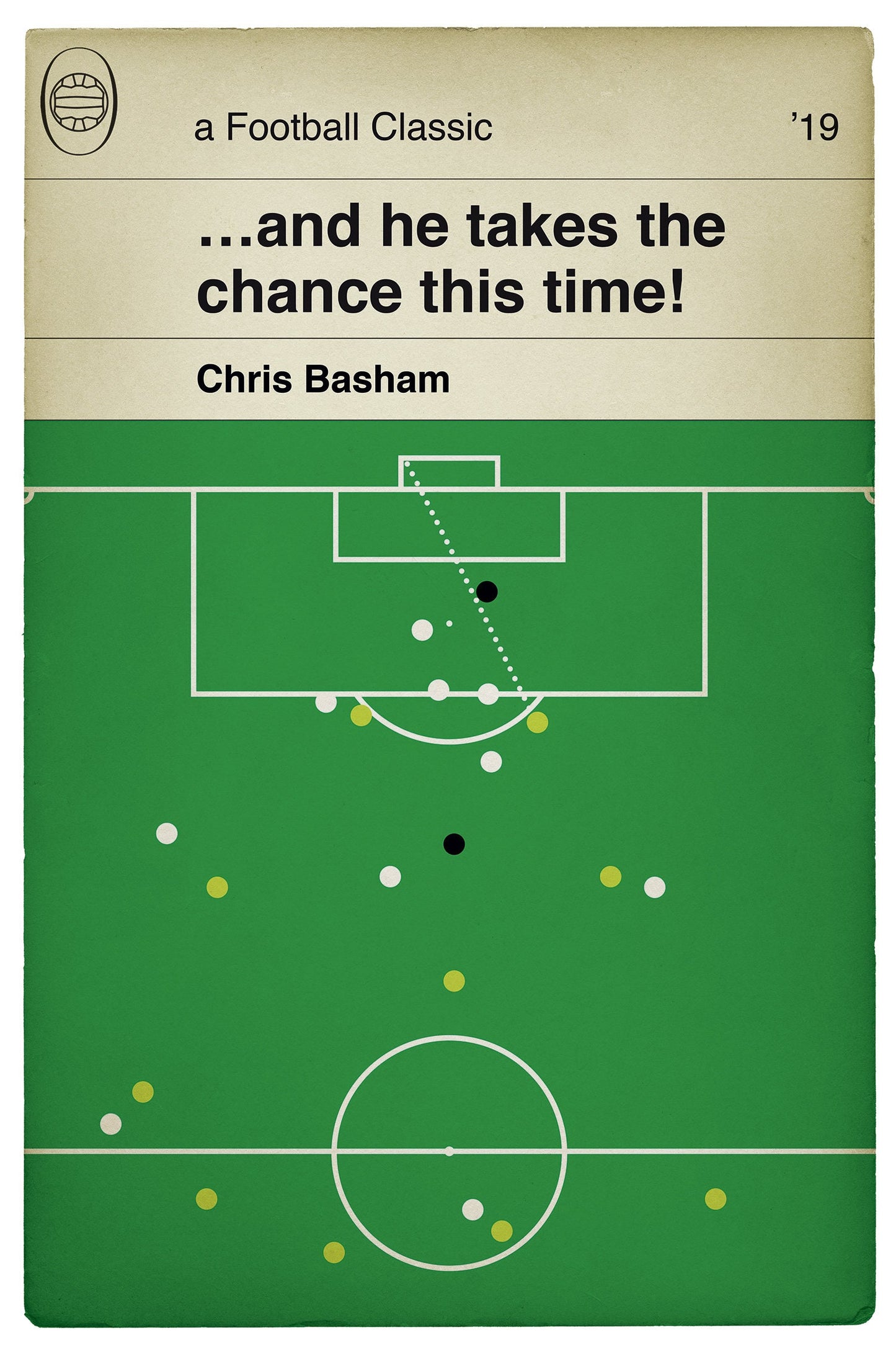 Sheffield United winner v Leeds United 2019 - Chris Basham Goal - Leeds Utd 0 Sheff Utd 1 - Book Cover Poster - Sport Gift (Various Sizes)