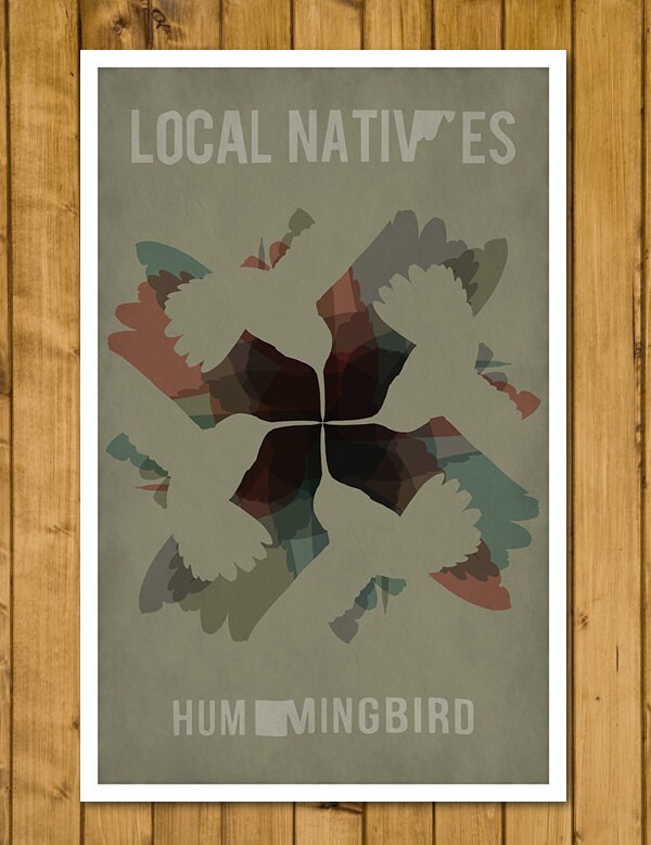 Unofficial Band Poster - Local Natives - Hummingbird Art (Various Sizes)