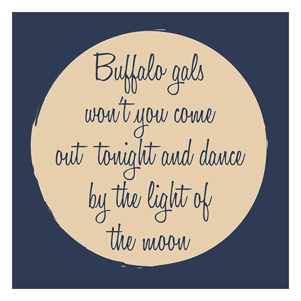 It’s A Wonderful Life - Buffalo Gals - Christmas Card (125mm Square)