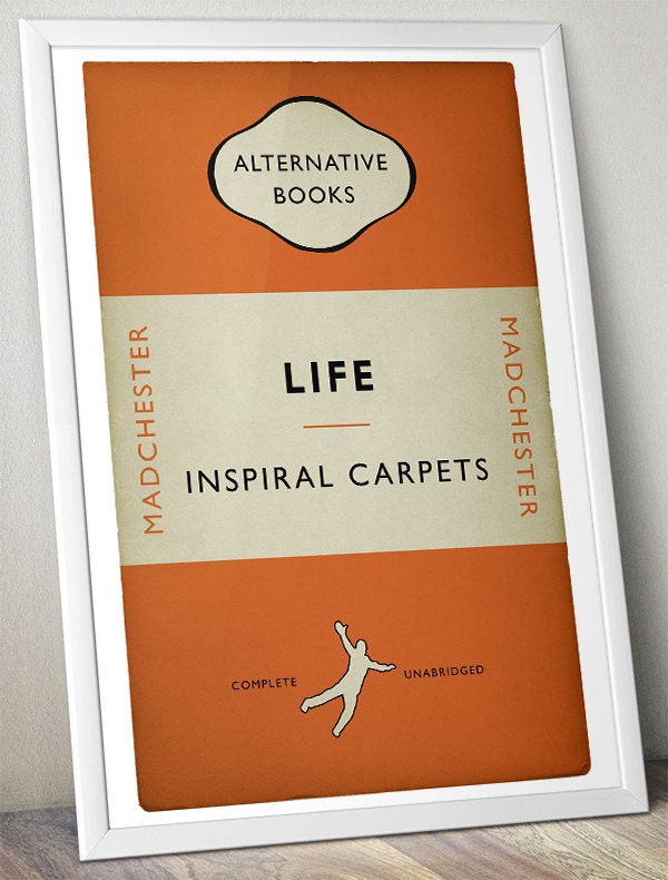 Inspiral Carpets - Life - Madchester - Alternative Book Cover Poster (UK and US sizes available)