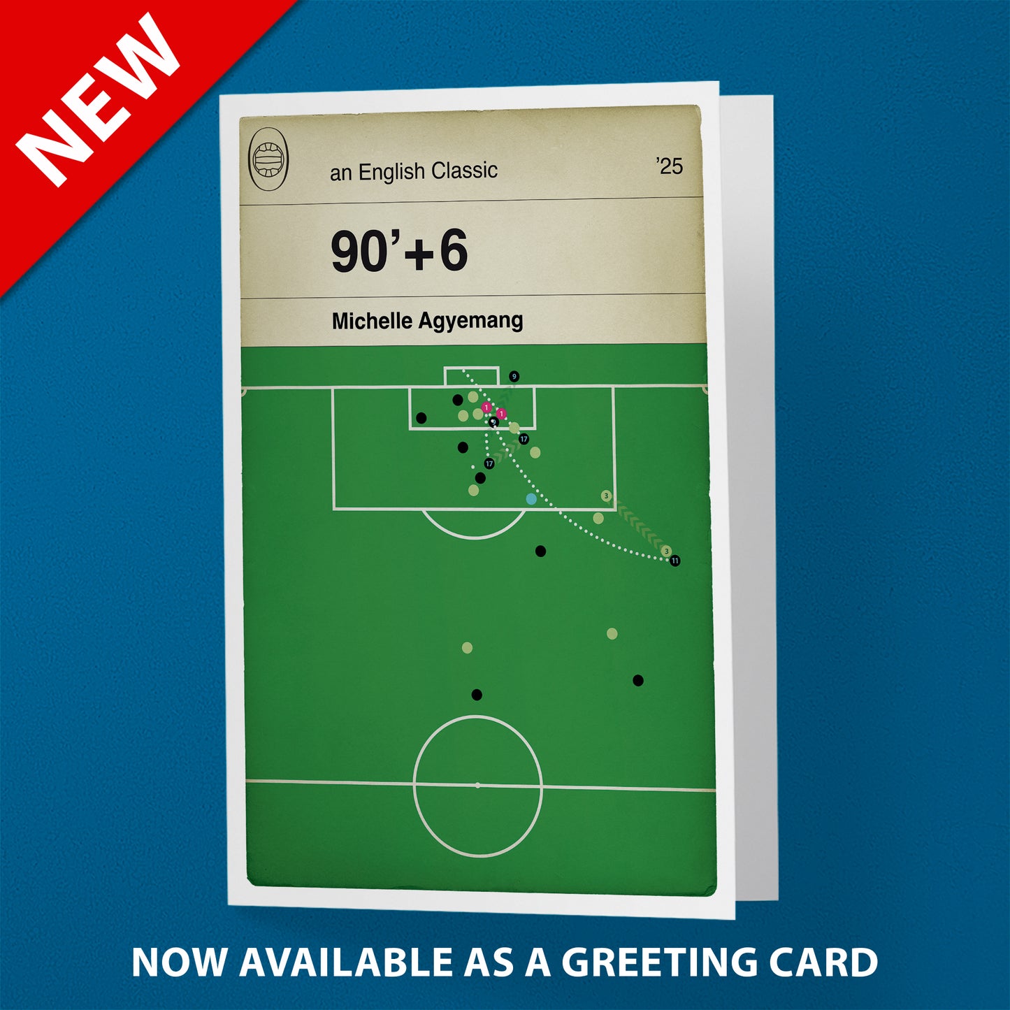 Michelle Agyemang 96th Minute Equaliser - England 2 Italy 1 - Euro 2025 Semi-Final - Goal Book Cover - Lionesses Fan Present (Various Sizes)