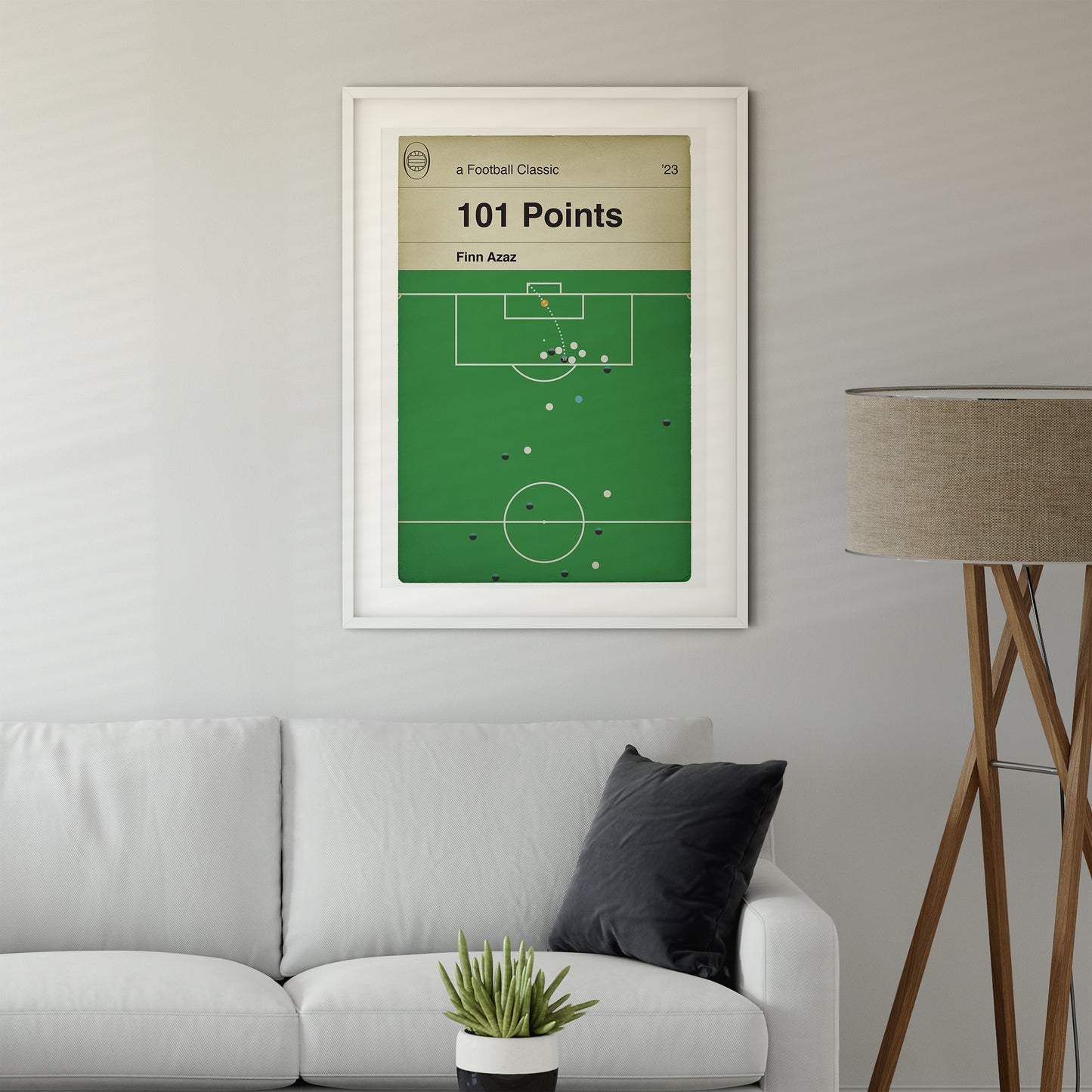 Plymouth Argyle 101 Points - Finn Azaz goal v Port Vale - League One Champions 2023 - Football Print - Book Cover Goal Poster (Various Sizes)