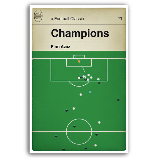 Plymouth Argyle goal v Port Vale - Finn Azaz - League One Champions 2023 - Football Print - Book Cover Goal Poster (Various Sizes)