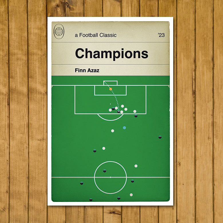 Plymouth Argyle goal v Port Vale - Finn Azaz - League One Champions 2023 - Football Print - Book Cover Goal Poster (Various Sizes)