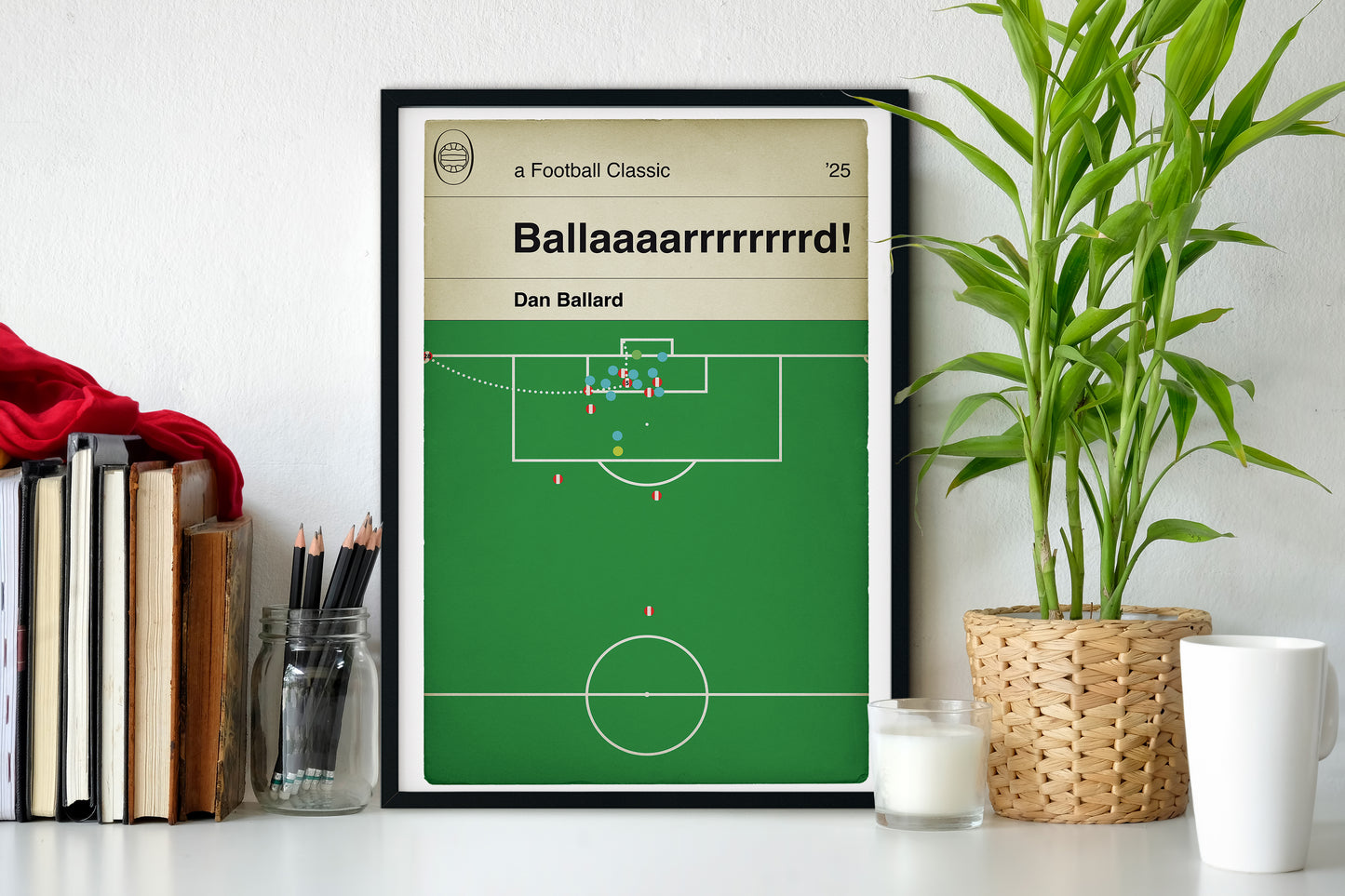 Dan Ballard Goal - Sunderland 1 Coventry City 1 - Championship Play-Off Semi-Final 2025 - Classic Book Cover Football Poster (Various sizes)