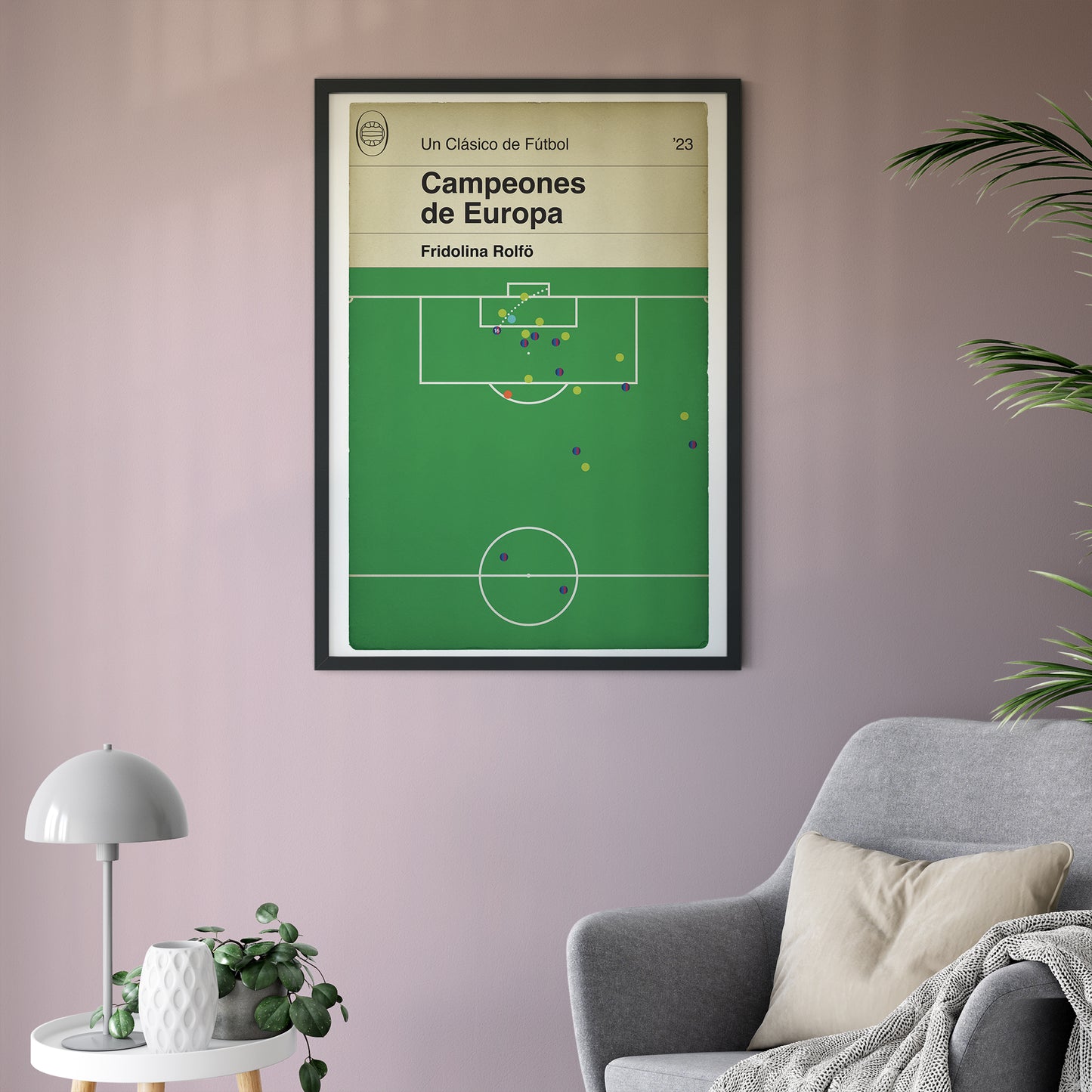 Barcelona Goal - Barca 3 VfL Wolfsburg 2 - Fridolina Rolfö Winner - Women's Champions League Final 2023 - Book Cover Poster (Various Sizes)