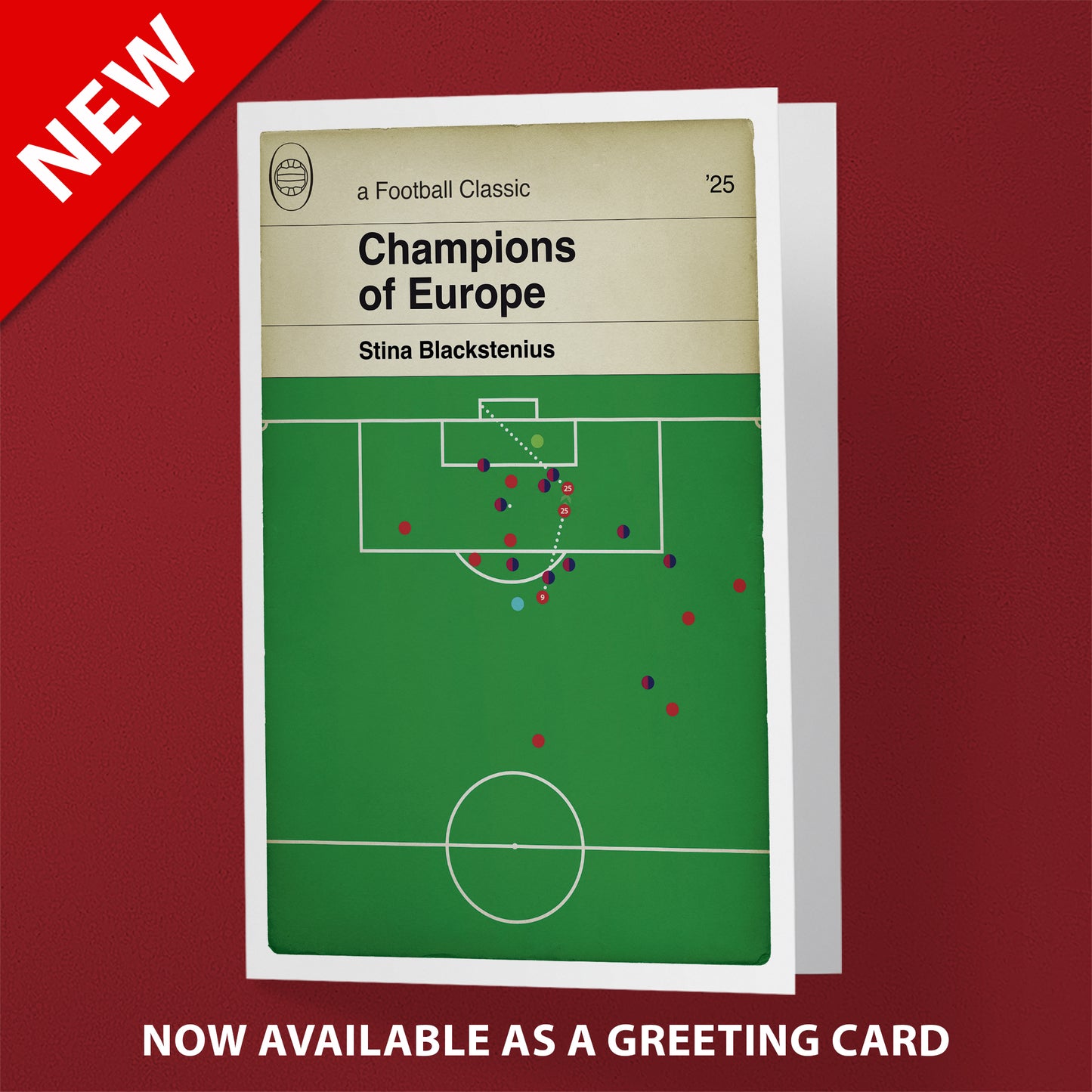 Arsenal Winner - Stina Blackstenius goal - Women’s Champions League Final 2025 - Arsenal 1 Barcelona 0 -  Book Cover Poster (Various Sizes)