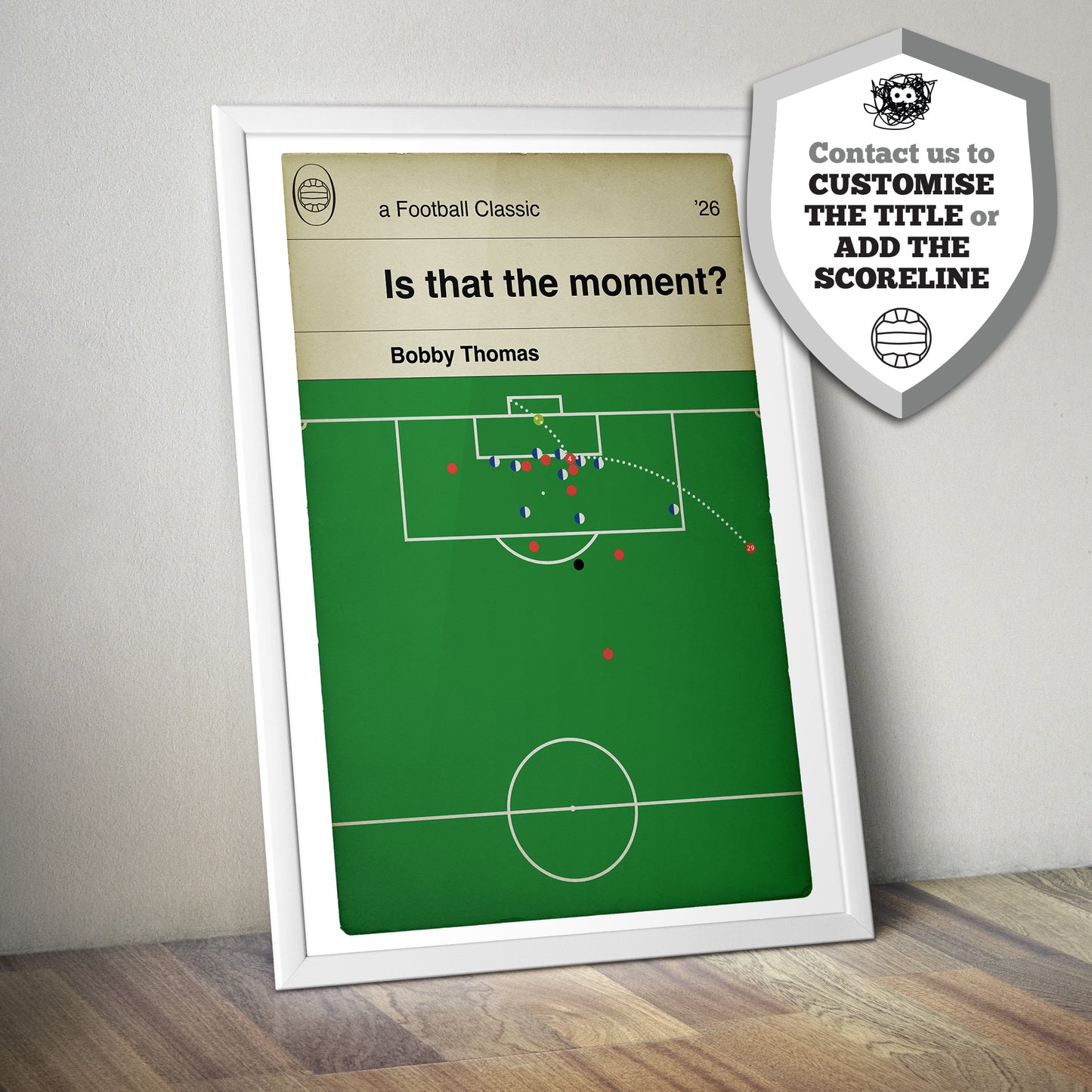 Bobby Thomas Goal v Blackburn Rovers - Coventry City Promoted - Football Book Cover Poster