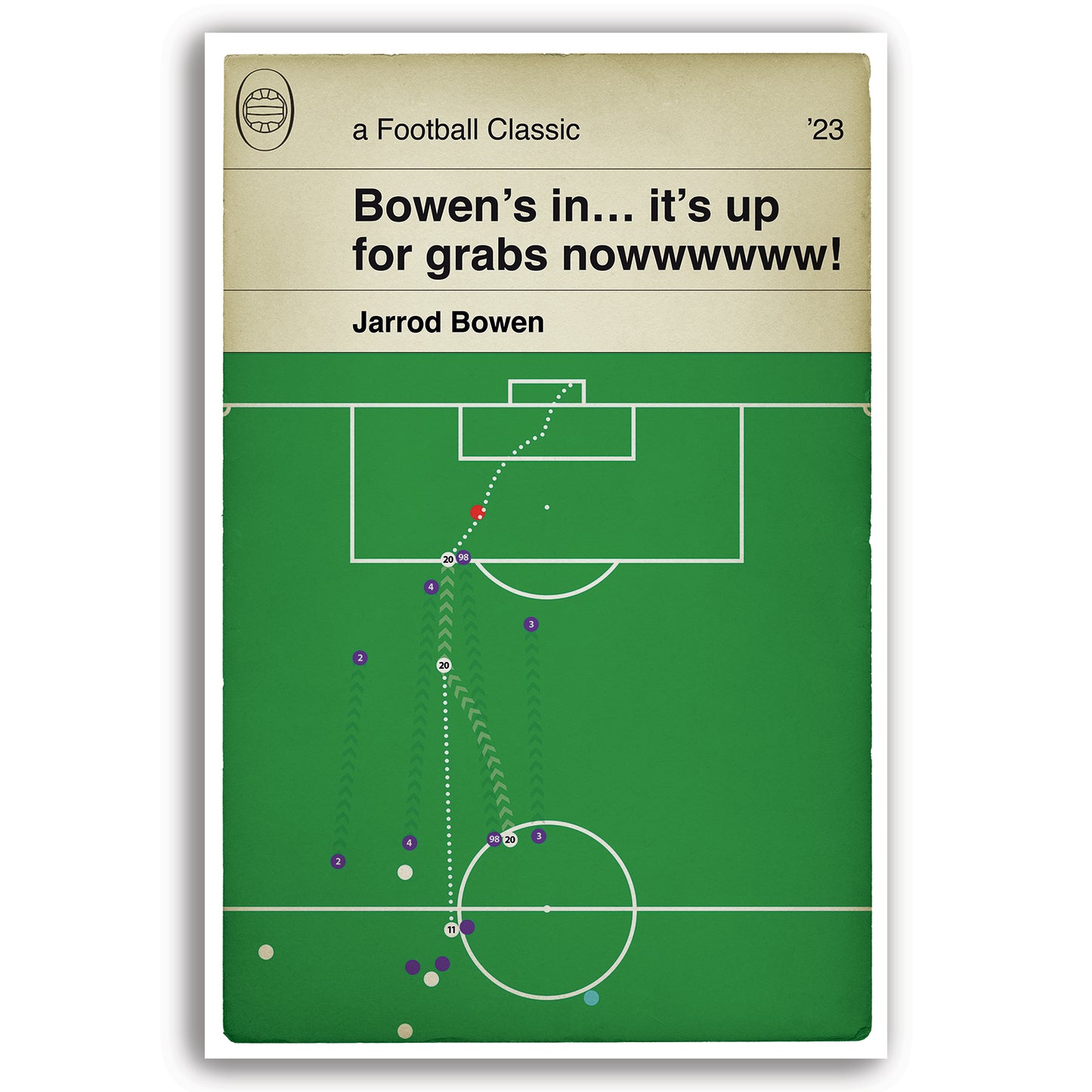 West Ham United winner v Fiorentina - Jarrod Bowen Goal - Fiorentina 1 West Ham 2 - Europa Conference League Final (Various sizes)