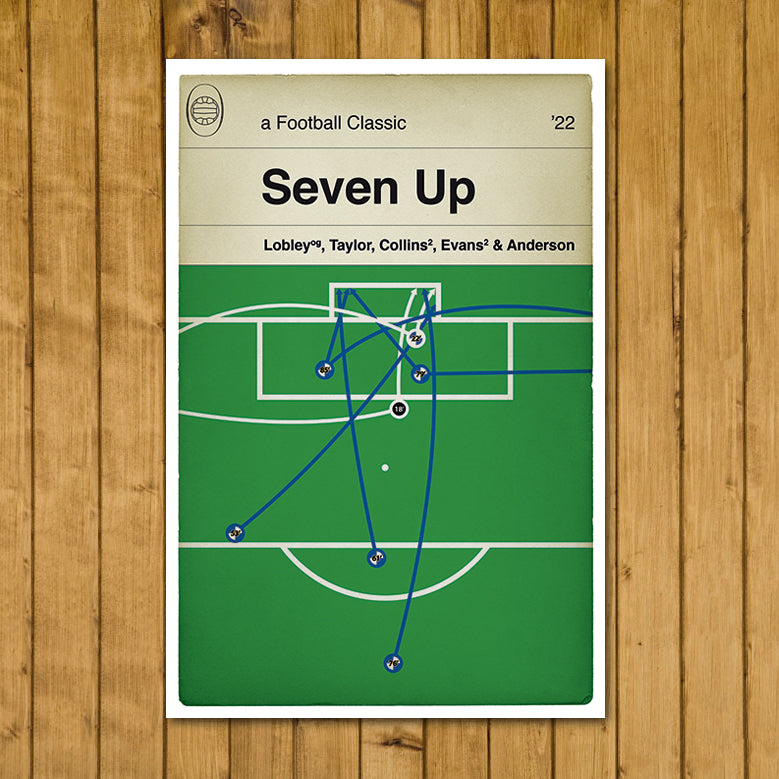 All 7 Bristol Rovers goals v Scunthorpe United in 2022 - Bristol Rovers Promoted - Football Print - Book Cover Poster (Various Sizes)