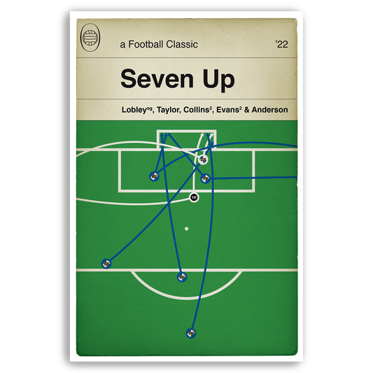 All 7 Bristol Rovers goals v Scunthorpe United in 2022 - Bristol Rovers Promoted - Football Print - Book Cover Poster (Various Sizes)