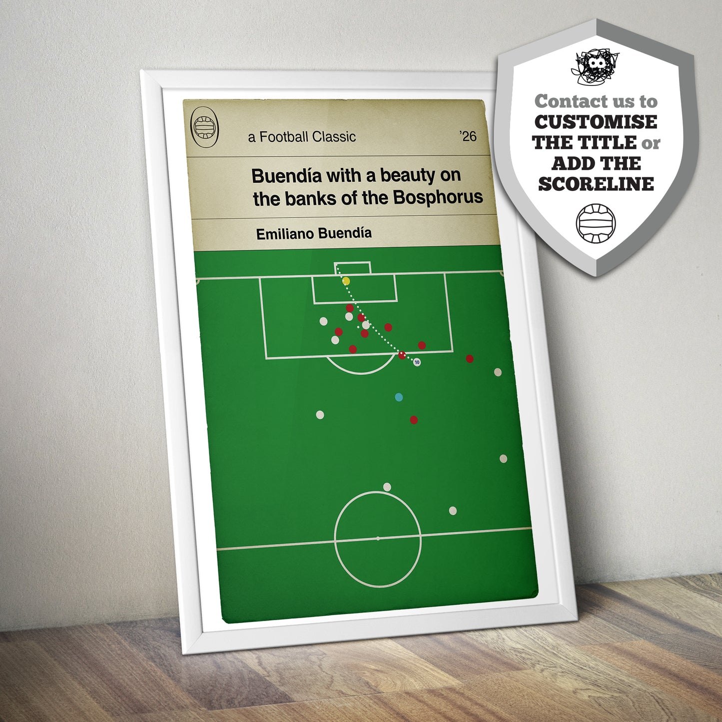 Emi Buendia Goal Poster - Aston Villa 3 Freiburg 0 - Europa League Final 2026 - UTV