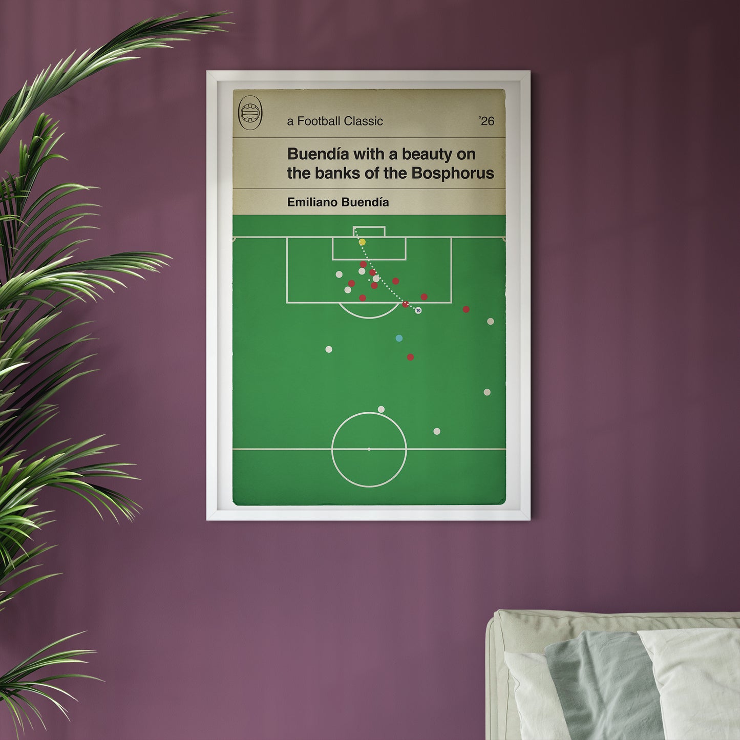 Emi Buendia Goal Poster - Aston Villa 3 Freiburg 0 - Europa League Final 2026 - UTV