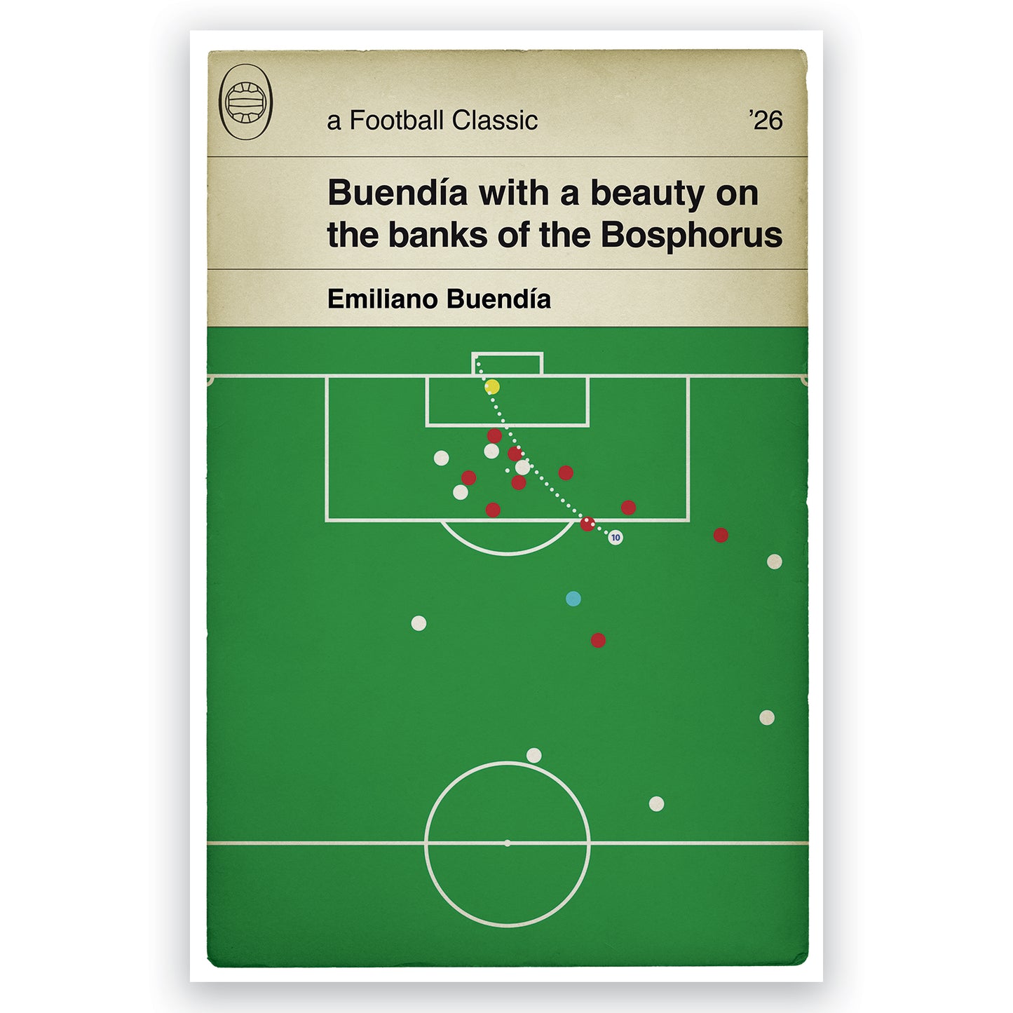 Emi Buendia Goal Poster - Aston Villa 3 Freiburg 0 - Europa League Final 2026 - UTV