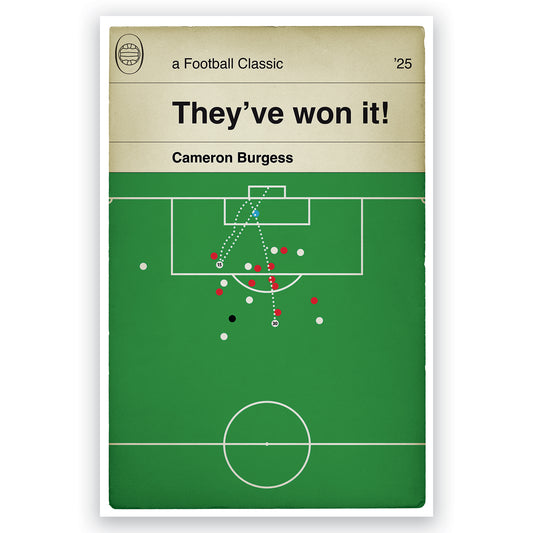 Swansea City winner v Nottingham Forest - Cameron Burgess Goal - 2025 League Cup - Book Cover Poster - Football Gift (Various Sizes)