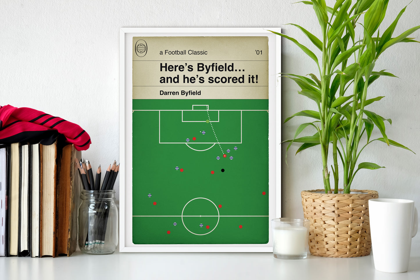 Walsall Goal v Reading - Darren Byfield Winner Poster - Second Division Play-Off Final 2001