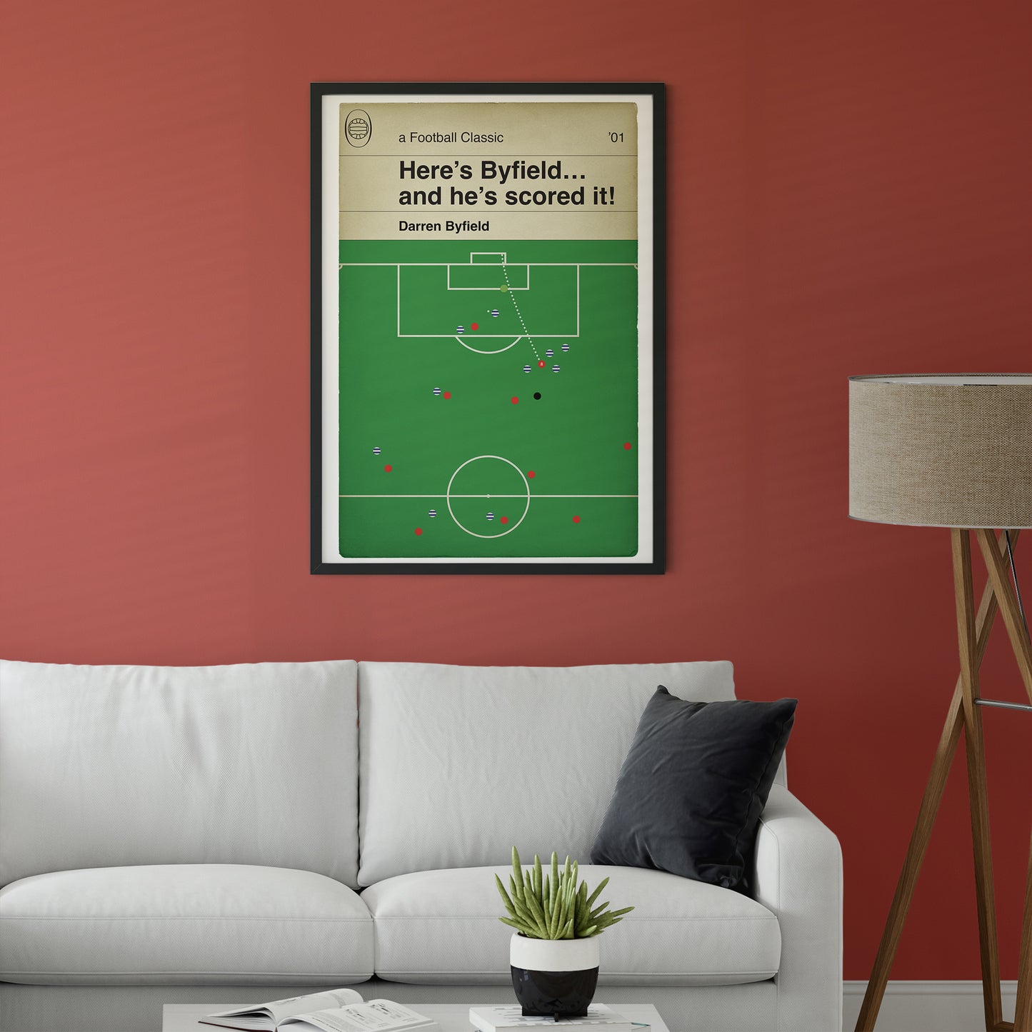 Walsall Goal v Reading - Darren Byfield Winner Poster - Second Division Play-Off Final 2001