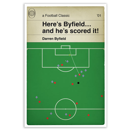 Walsall Goal v Reading - Darren Byfield Winner Poster - Second Division Play-Off Final 2001