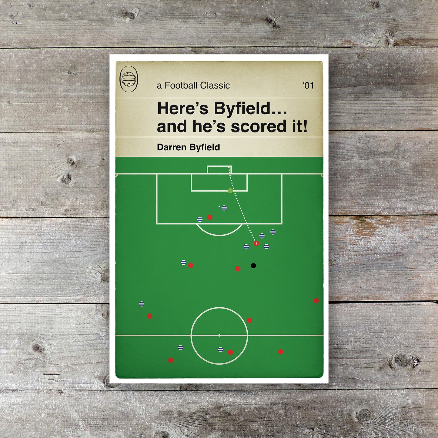 Walsall Goal v Reading - Darren Byfield Winner Poster - Second Division Play-Off Final 2001