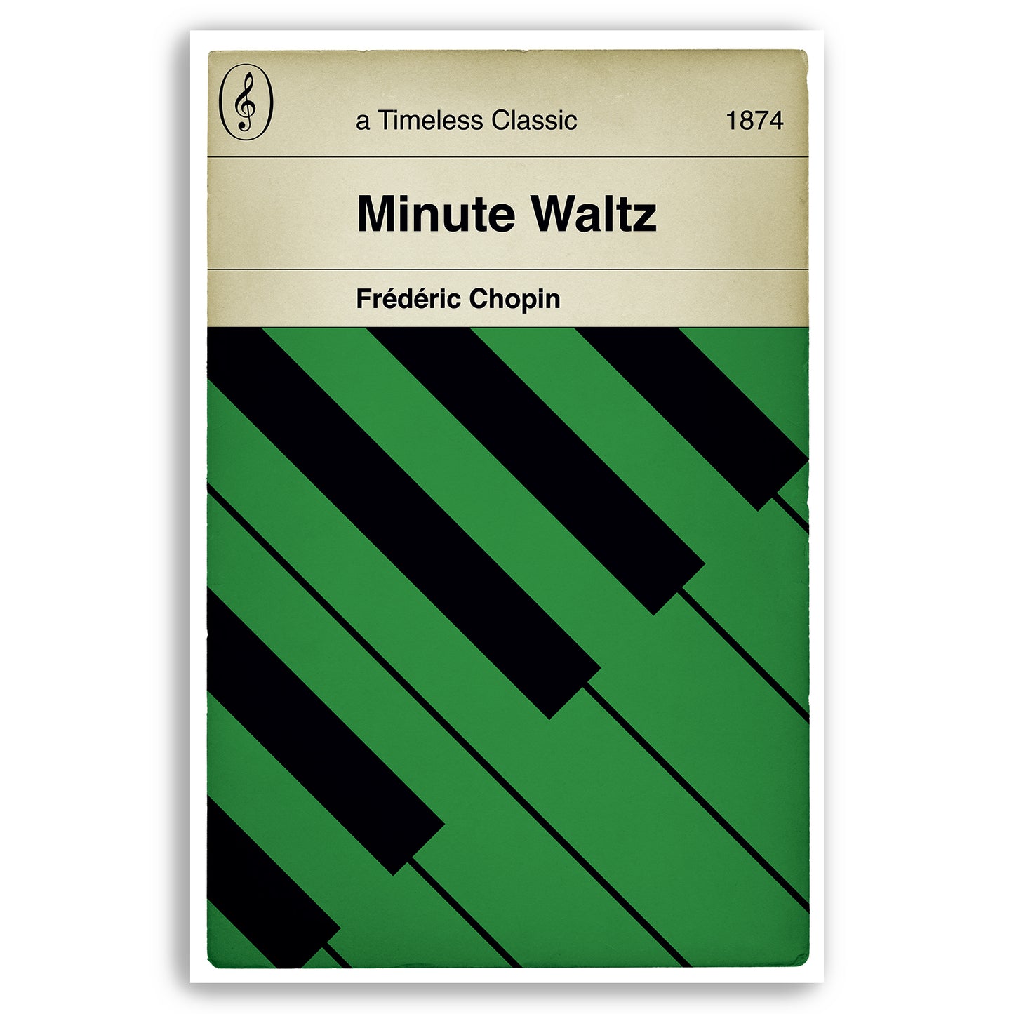 Frédéric Chopin - Minute Waltz - Timeless Classic - Classical Music - Alternative Book Cover Poster (Various sizes)