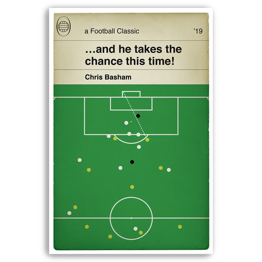 Sheffield United winner v Leeds United 2019 - Chris Basham Goal - Leeds Utd 0 Sheff Utd 1 - Book Cover Poster - Sport Gift (Various Sizes)