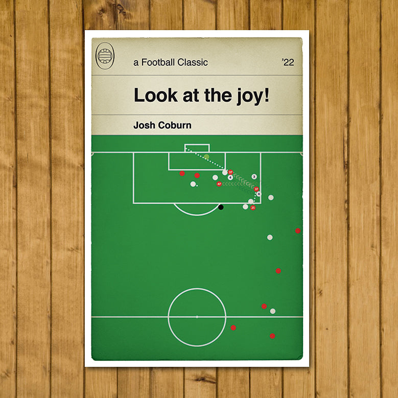 Middlesbrough winner v Tottenham Hotspur - Josh Coburn Goal - FA Cup Fifth Round 2022 - Book Cover Poster - Football Gift (Various Sizes)