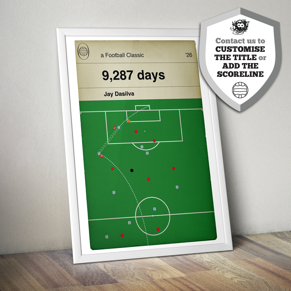 Jay Dasilva Winner - Nottingham Forest 0 Coventry City 1 - Sky Blues first top flight win in 9,287 days - Football Book Cover Goal Poster