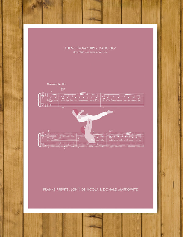 Movie Classics Poster - Dirty Dancing - (I've Had) The Time of My Life by Franke Previte, John DeNicola and Donald Markowitz (Various Sizes)