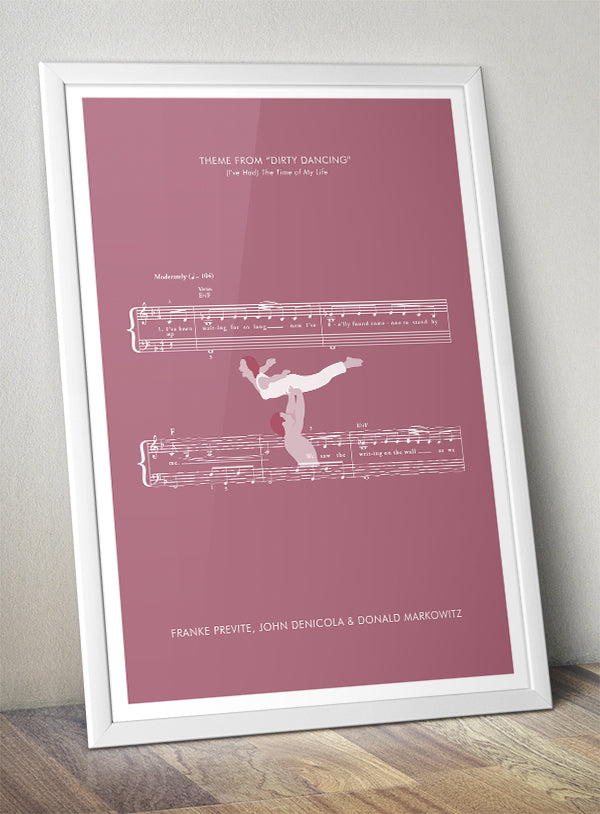 Movie Classics Poster - Dirty Dancing - (I've Had) The Time of My Life by Franke Previte, John DeNicola and Donald Markowitz (Various Sizes)