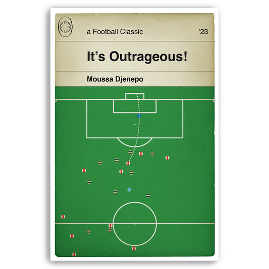 Southampton 2 Manchester City 0 - Moussa Djenepo Goal for Saints - League Cup Quarter Final 2023 - Book Cover Poster - Various Sizes
