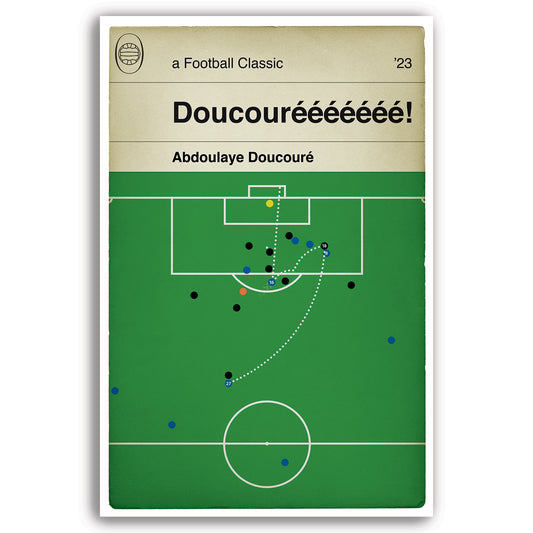 Abdoulaye Doucoure Goal - Everton 1 Bournemouth 0 - Everton Winner - Final Day of the season - Football Goal Poster - Various Sizes