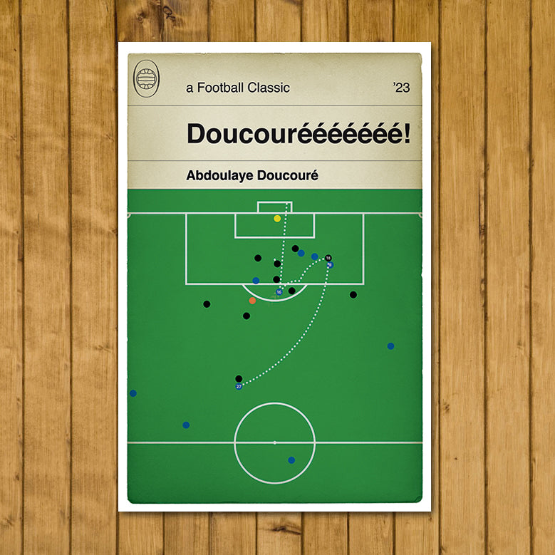 Abdoulaye Doucoure Goal - Everton 1 Bournemouth 0 - Everton Winner - Final Day of the season - Football Goal Poster - Various Sizes