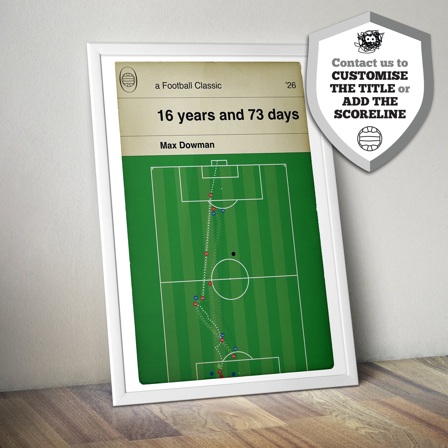 Max Dowman First Premier League Goal - Arsenal 2 Everton 0 - Football Poster Art