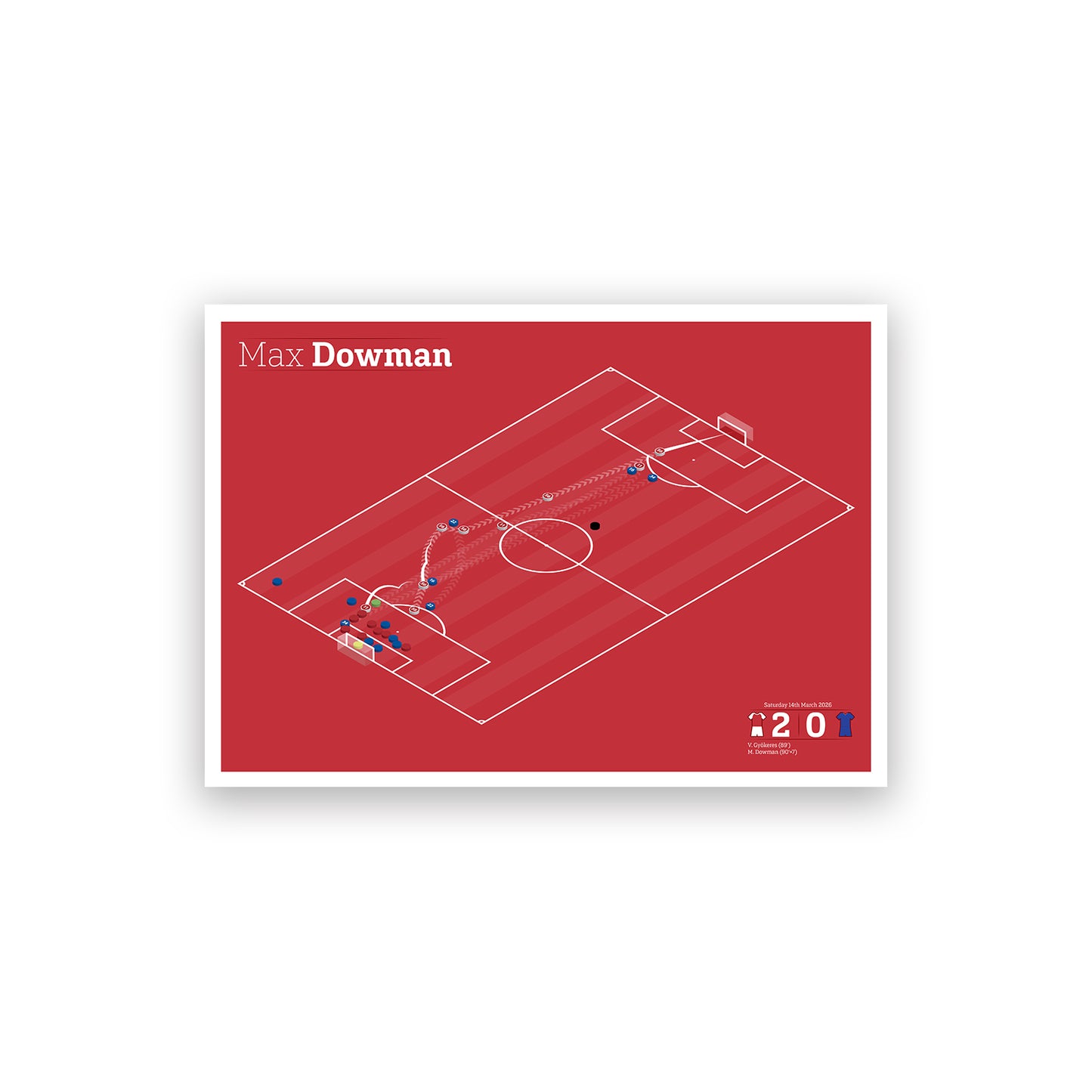 Max Dowman First Goal - Arsenal 2 Everton 0 - Isometric Football Design