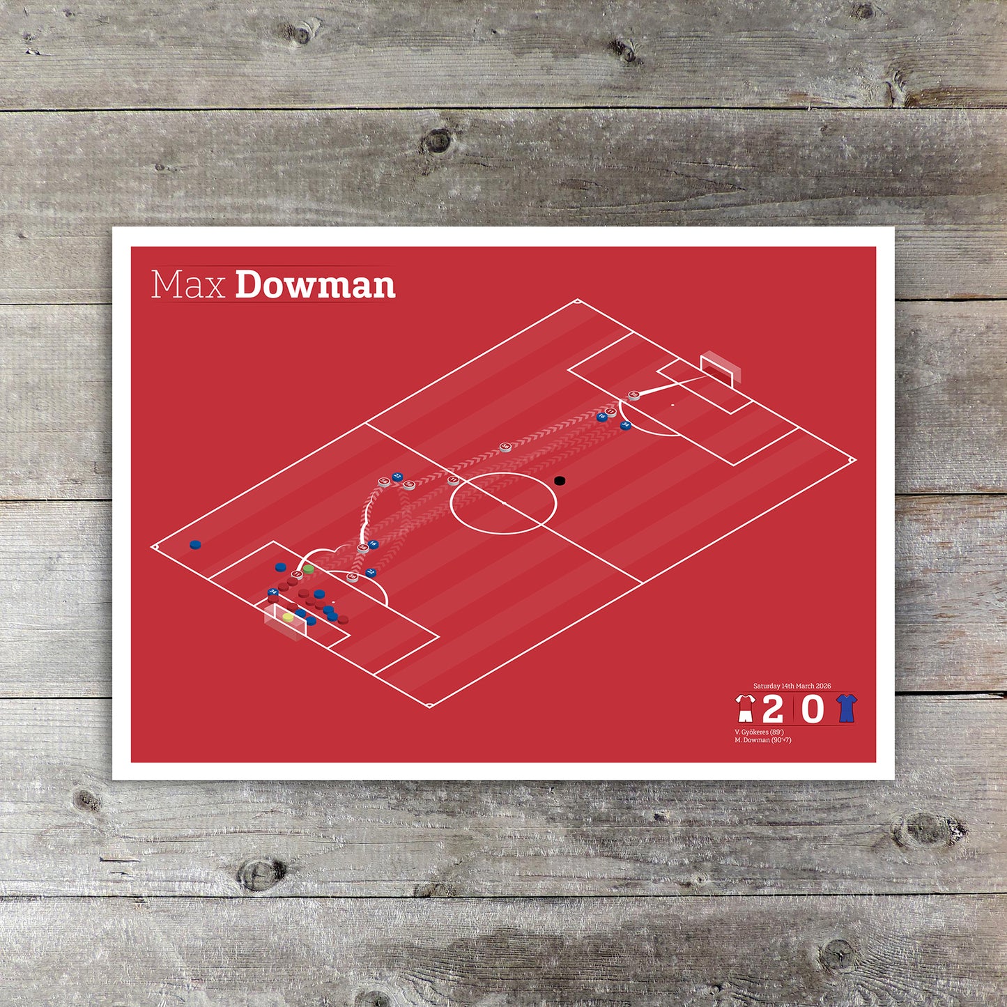 Max Dowman First Goal - Arsenal 2 Everton 0 - Isometric Football Design