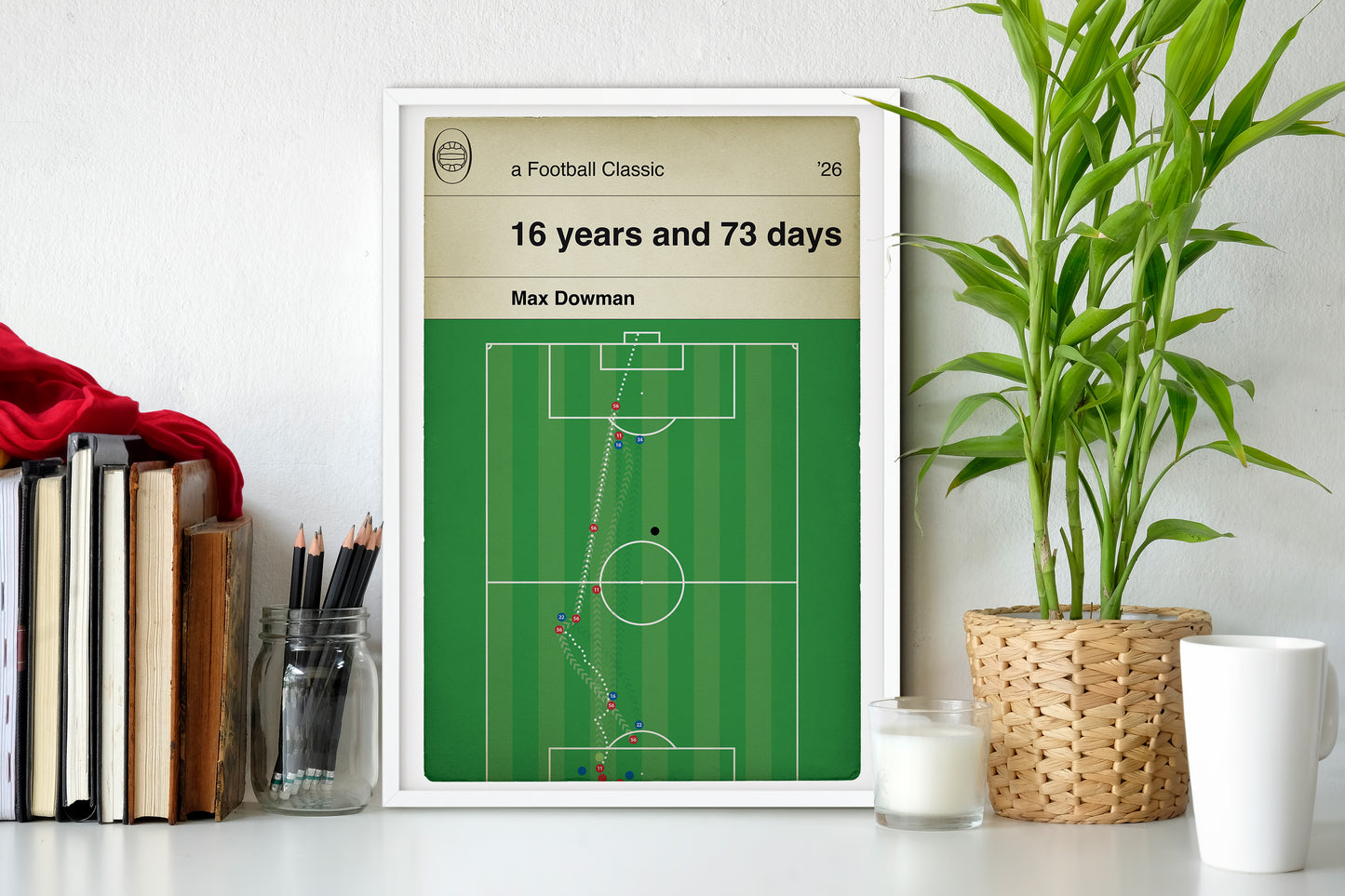 Max Dowman First Premier League Goal - Arsenal 2 Everton 0 - Football Poster Art