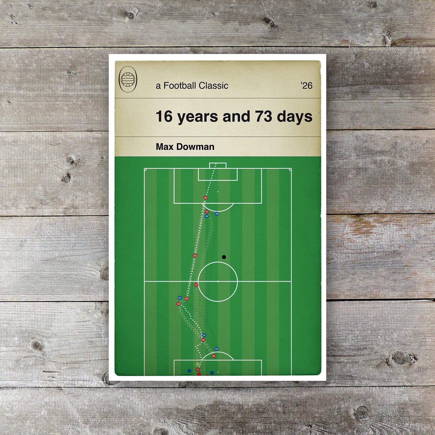 Max Dowman First Premier League Goal - Arsenal 2 Everton 0 - Football Poster Art