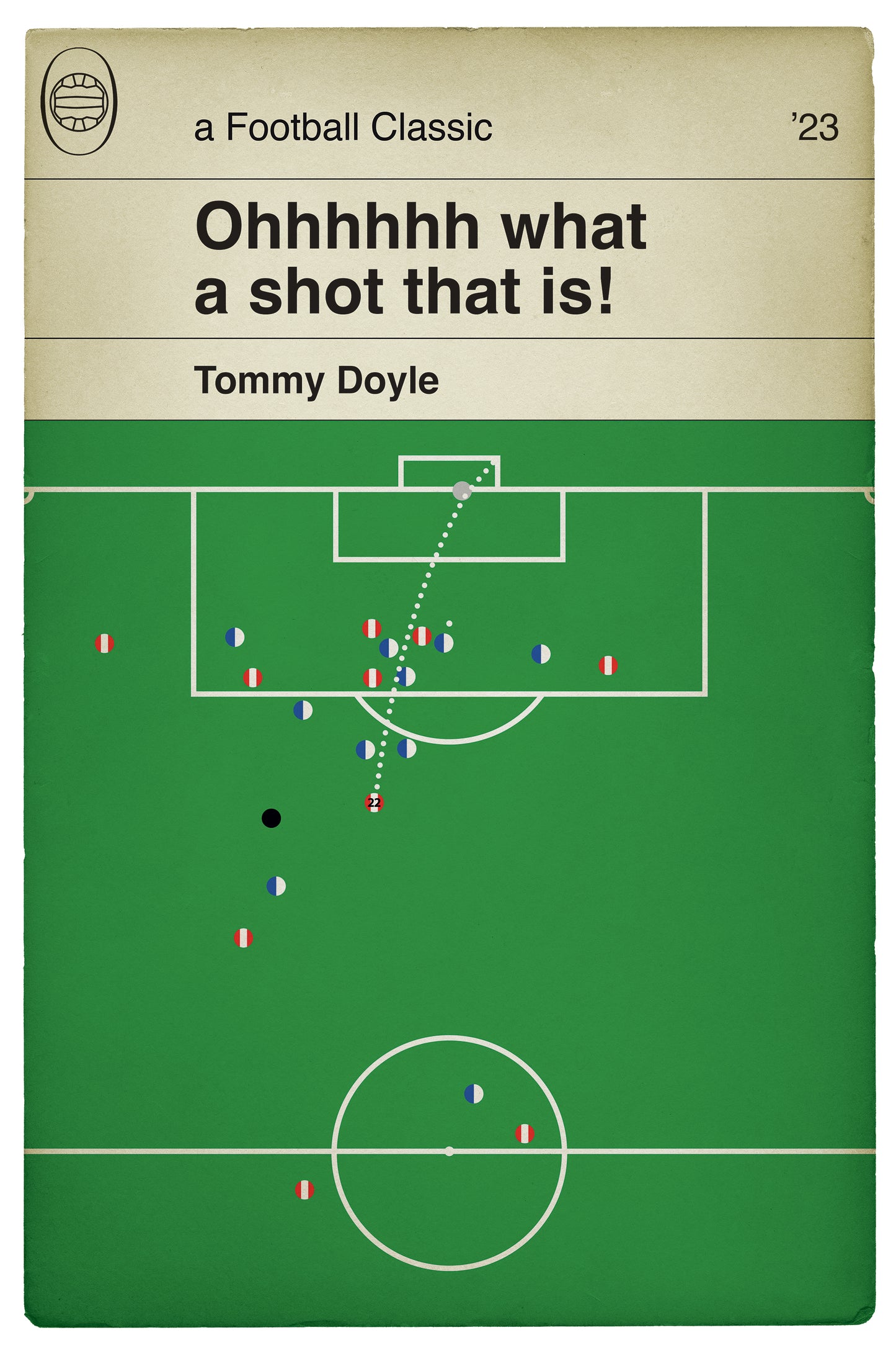 Sheff Utd Winner - Tommy Doyle Goal - Sheffield United 3 Blackburn Rovers 2 - FA Cup Quarter Final 2023 - Book Cover Poster (Various Sizes)