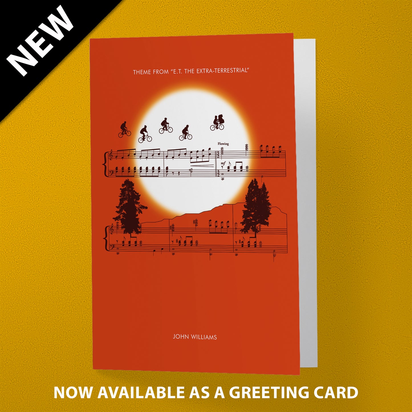 ET Sheet Music Print - Movie Classics Poster - Theme from E.T. The Extra-Terrestrial by John Williams - Soundtrack Poster (Various Sizes)