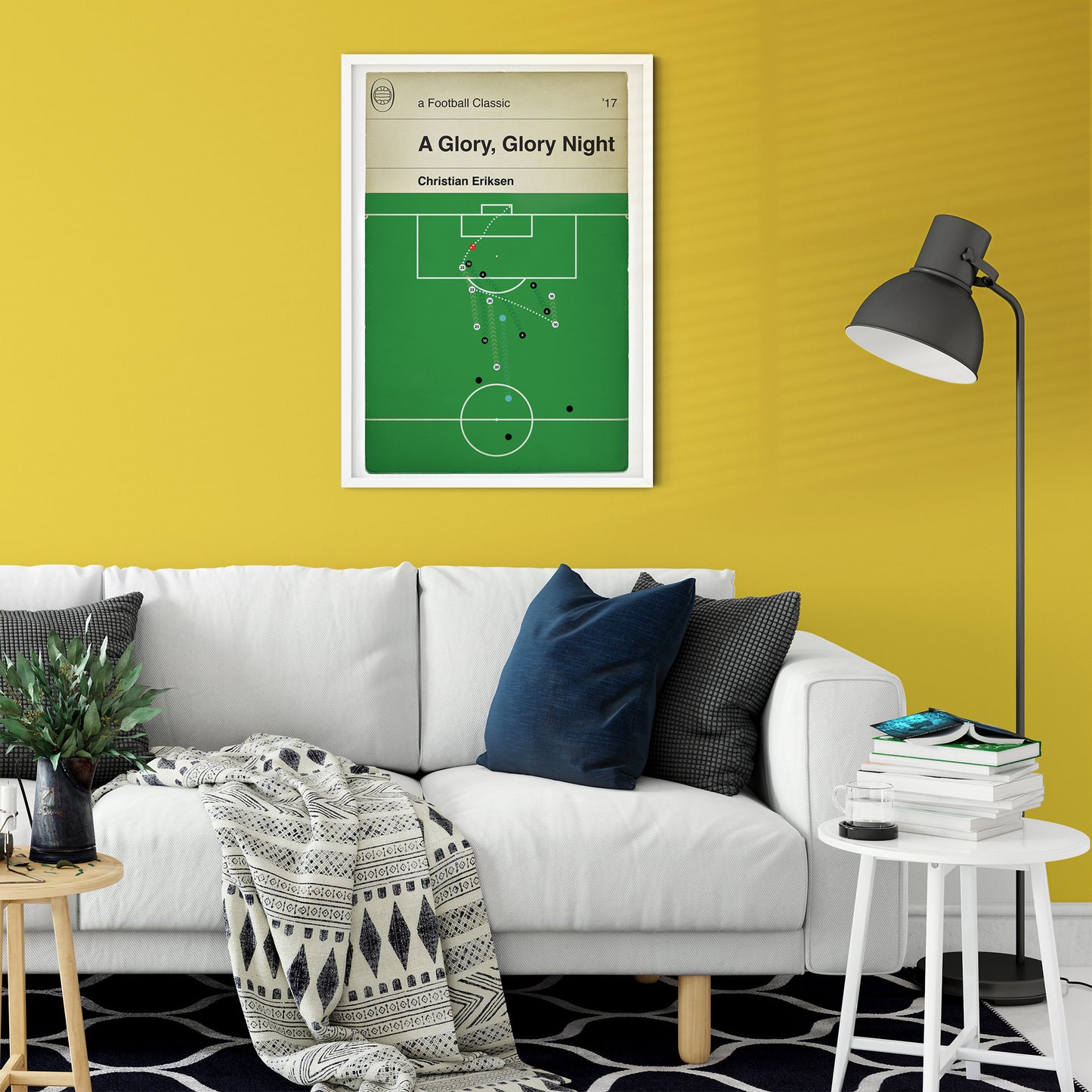 Tottenham Hotspur third goal v Real Madrid in 2017 - Christian Eriksen - Classic Book Cover Print - Gift for Football Fan (Various Sizes)