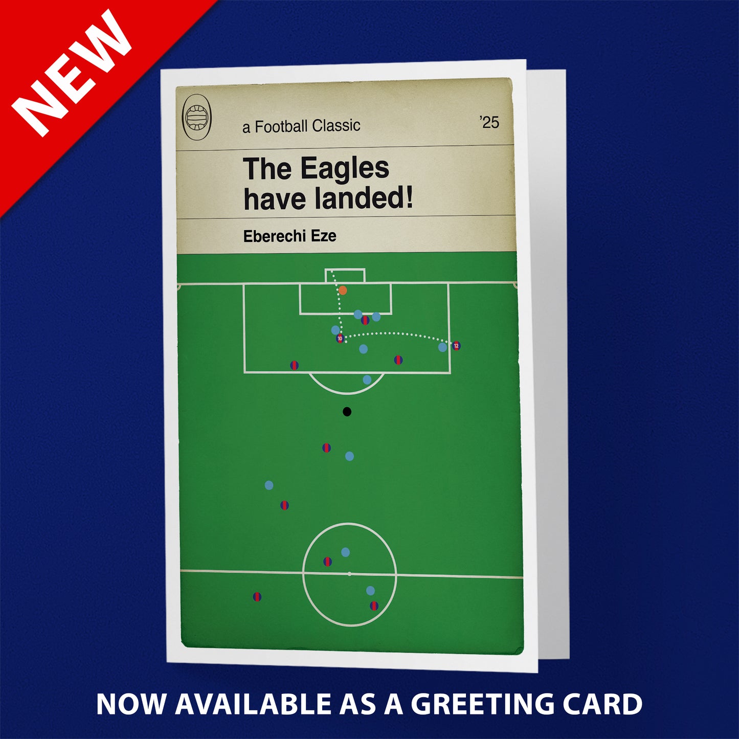 Eberechi Eze Winner - Crystal Palace 1 Man City 0 - FA Cup Final 2025 - Gift for Eagles Fan - Classic Book Cover Goal Print (Various Sizes)