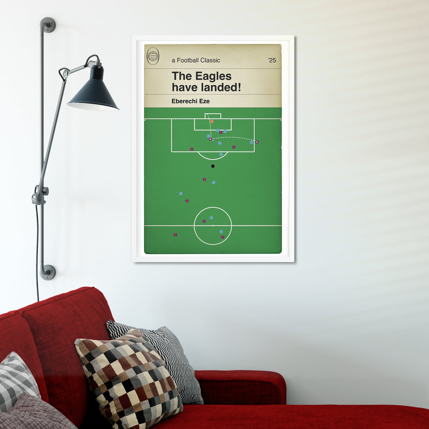 Eberechi Eze Winner - Crystal Palace 1 Man City 0 - FA Cup Final 2025 - Gift for Eagles Fan - Classic Book Cover Goal Print (Various Sizes)