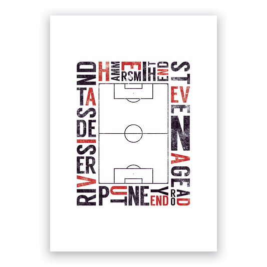 Fulham Stadium - Road to Glory - Football Stands Poster - Craven Cottage - The Cottagers (Various Sizes)