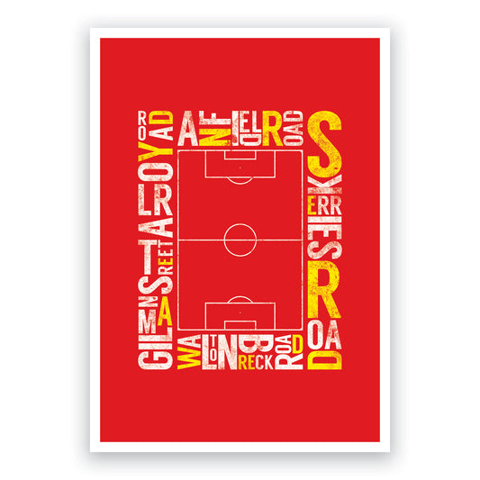 Liverpool Stadium - Road to Glory - Football Stands Poster - Anfield - The Reds - YNWA (Various Sizes)