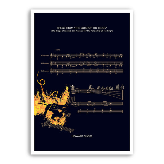 Lord of the Rings - The Fellowship Of The Ring - The Bridge of Khazad Dum by Howard Shore - Movie Classics Poster (Various Sizes)